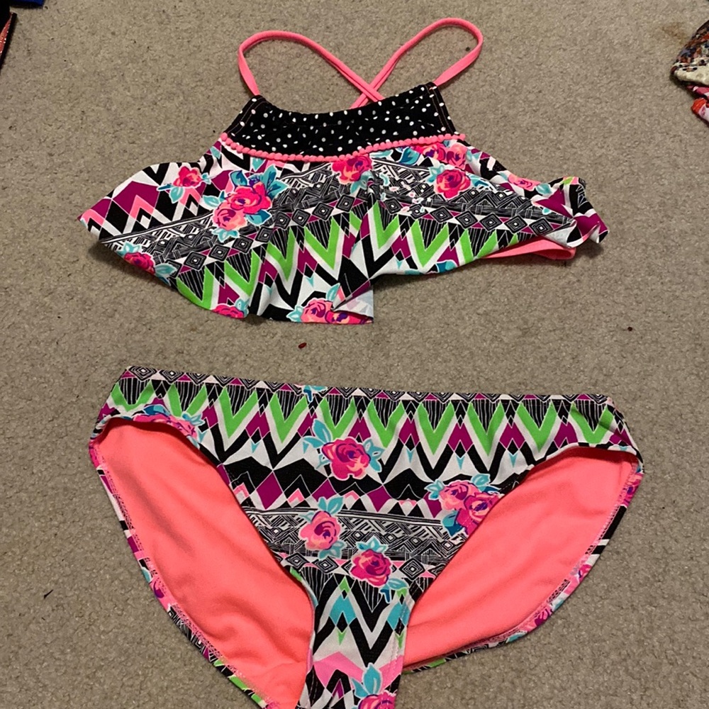 wonder nation girls swim set - xxl/18